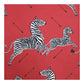 Sample 36378-001 Zebras, Masai Red by Scalamandre Fabric (SC 000136378)