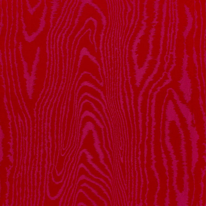 Purchase sample of 68833 Faux Bois Weave, Rouge by Schumacher Fabric
