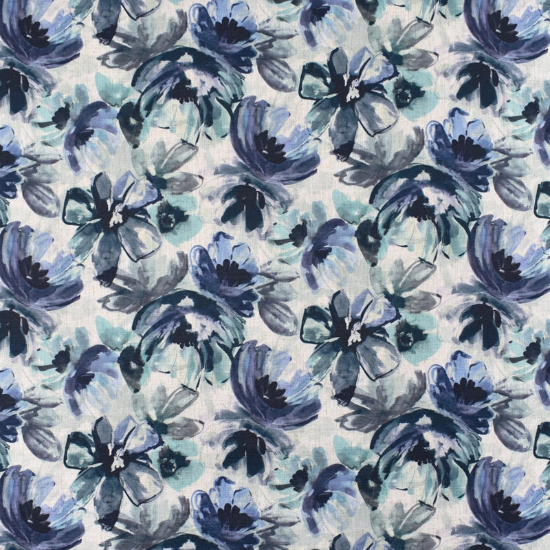 Order S2358 Denim Blue Floral Greenhouse Fabric