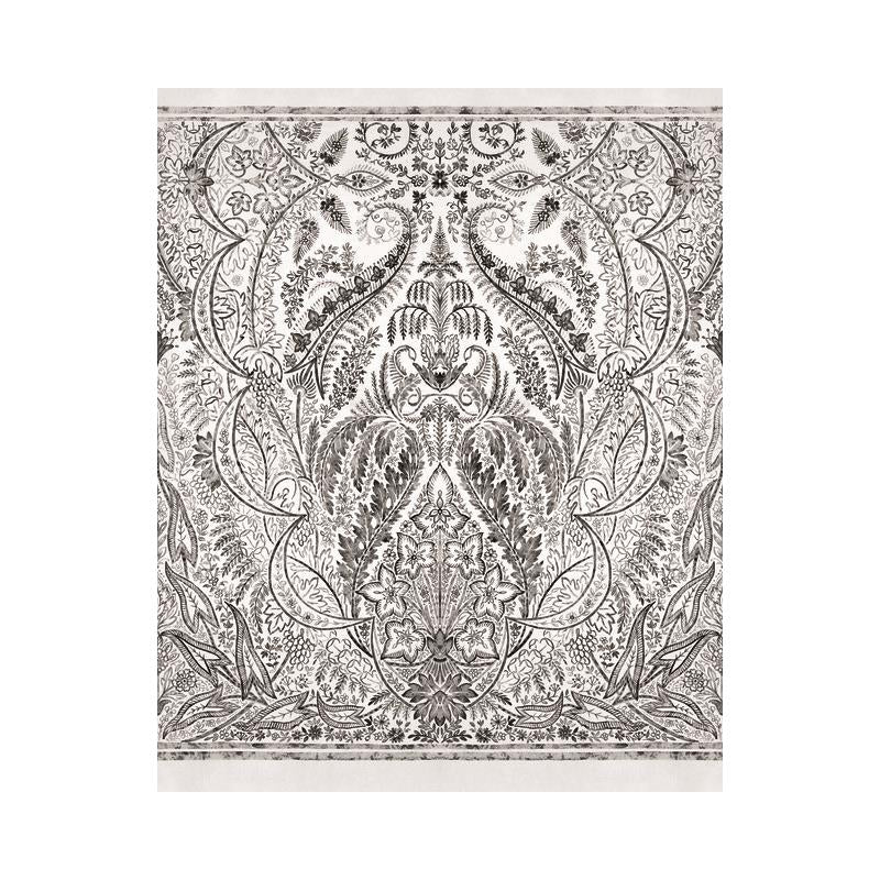 Sample DM4911M Damask Resource Library, Jaipur Paisley Damas Mural by York Wallpaper