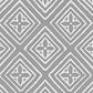 Sample 2490-25WP Fiorentina, Silver on Off White by Quadrille Wallpaper
