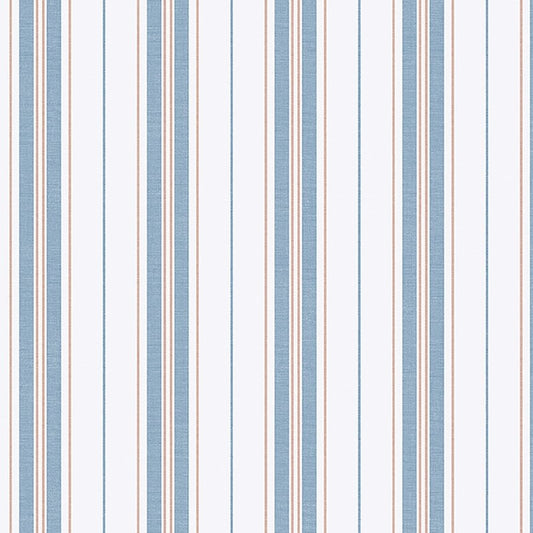 Find 8874 HamnskÃ¤r Stripe Blue And Red by Borastapeter Wallpaper