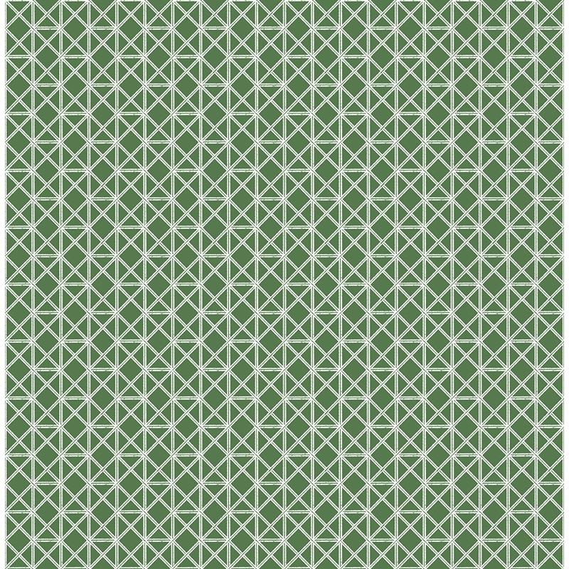 Sample 2969-26001 Pacifica, Lisbeth Green Geometric Lattice by A-Street Prints Wallpaper