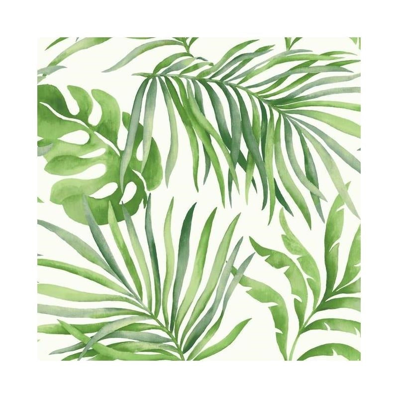 Sample - SO2450 Tranquil, Paradise Palm color Green, Trellis by Candice Olson Wallpaper