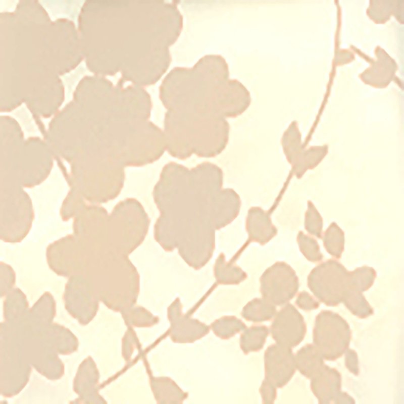 Sample 4100-07WP Lysette, Taupe on Off White by Quadrille Wallpaper
