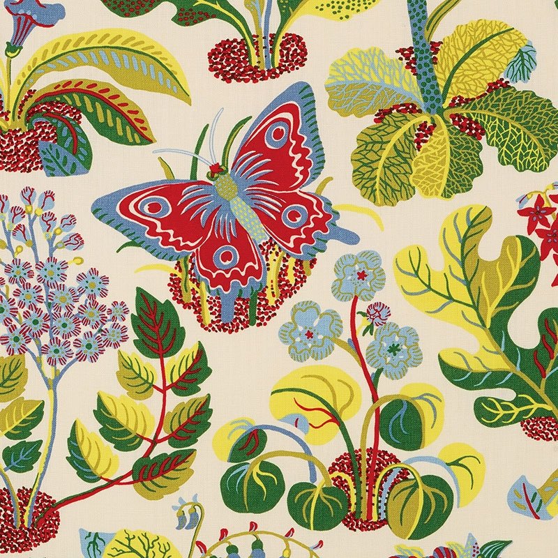Purchase sample of 176181 Exotic Butterfly, Multi by Schumacher Fabric