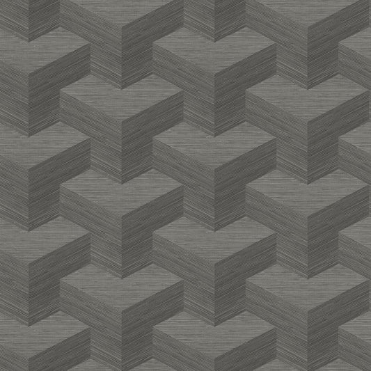 Select 2829-82067 Fibers Y Knot Grey Geometric Texture A Street Prints Wallpaper