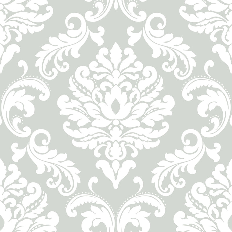 Sample NUS1935 Ariel Grey, Graphics Peel and Stick Wallpaper