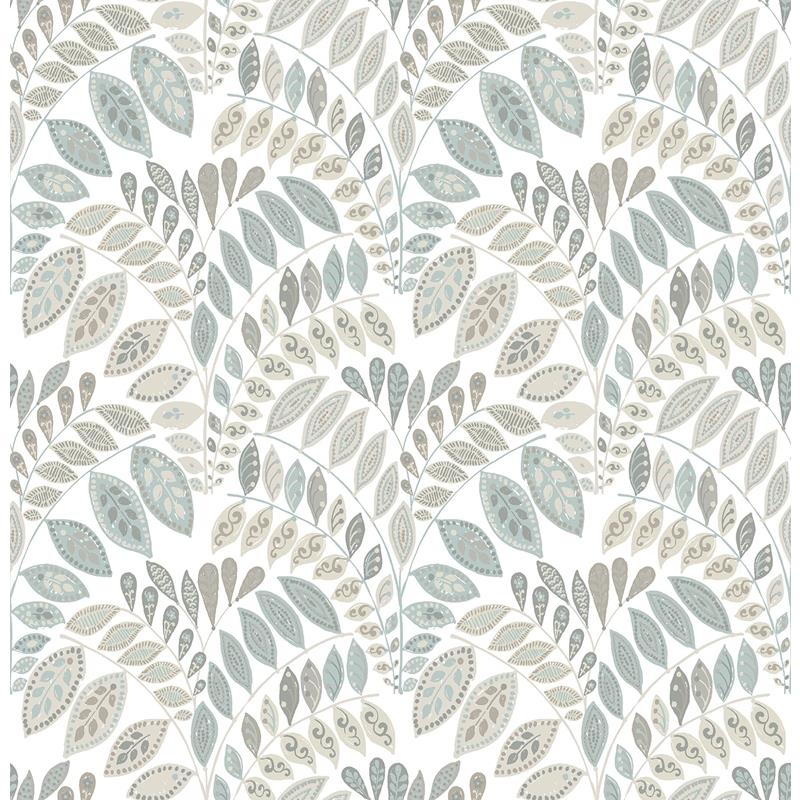 Sample NUS3260 Gustavus, Leaves Peel and Stick Wallpaper