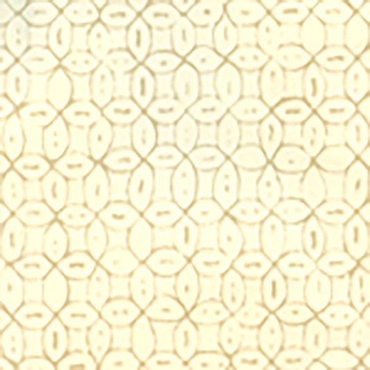 Looking 6450-11WP Melong Batik Taupe on Off White by Quadrille Wallpaper