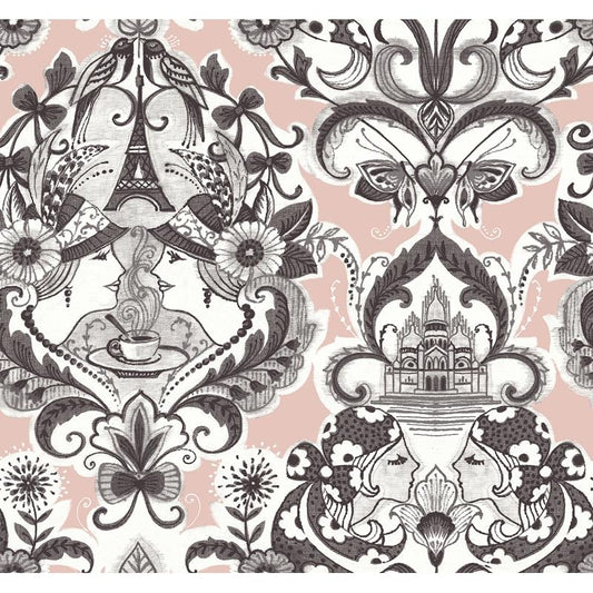 Looking for 2973-90884 Daylight Sadie Blush Parisian Damask Blush A-Street Prints Wallpaper