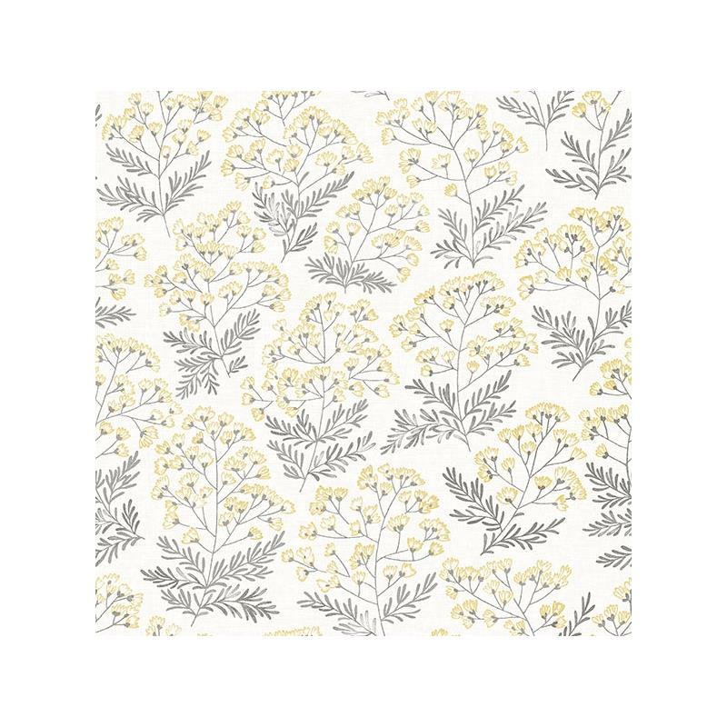 Sample 2861-25715 Equinox, Floret Yellow Floral by A-Street Prints Wallpaper