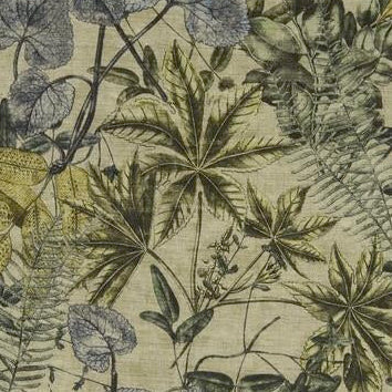 Save F1301/03 Madagascar Botanical by Clarke And Clarke Fabric