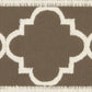 Sample T30793.616.0 Garden Ogee Bark Chocolate Trim Fabric by Kravet Design