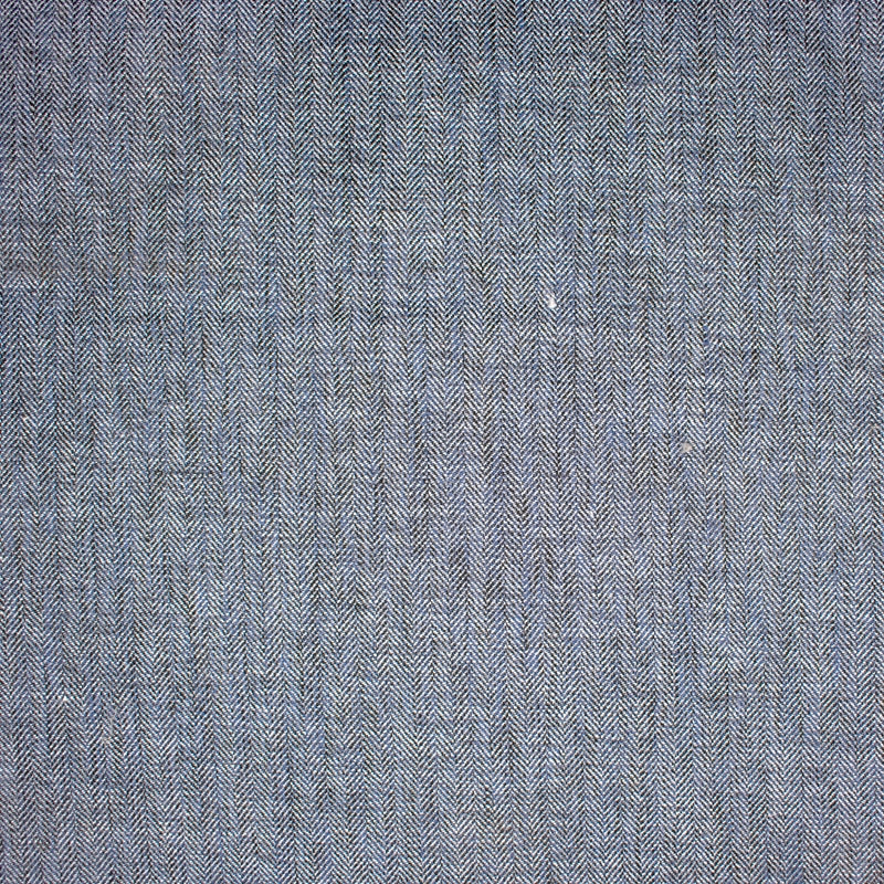 F1696 Blue | Herringbone, Woven - Greenhouse Fabric