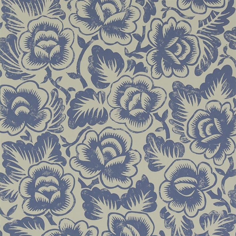 Sample P592-06 Rosario, Slate by Designer Guild Wallpaper