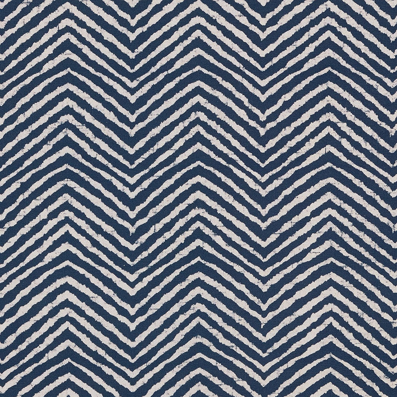 Purchase sample of 176331 Moka, Indigo by Schumacher Fabric
