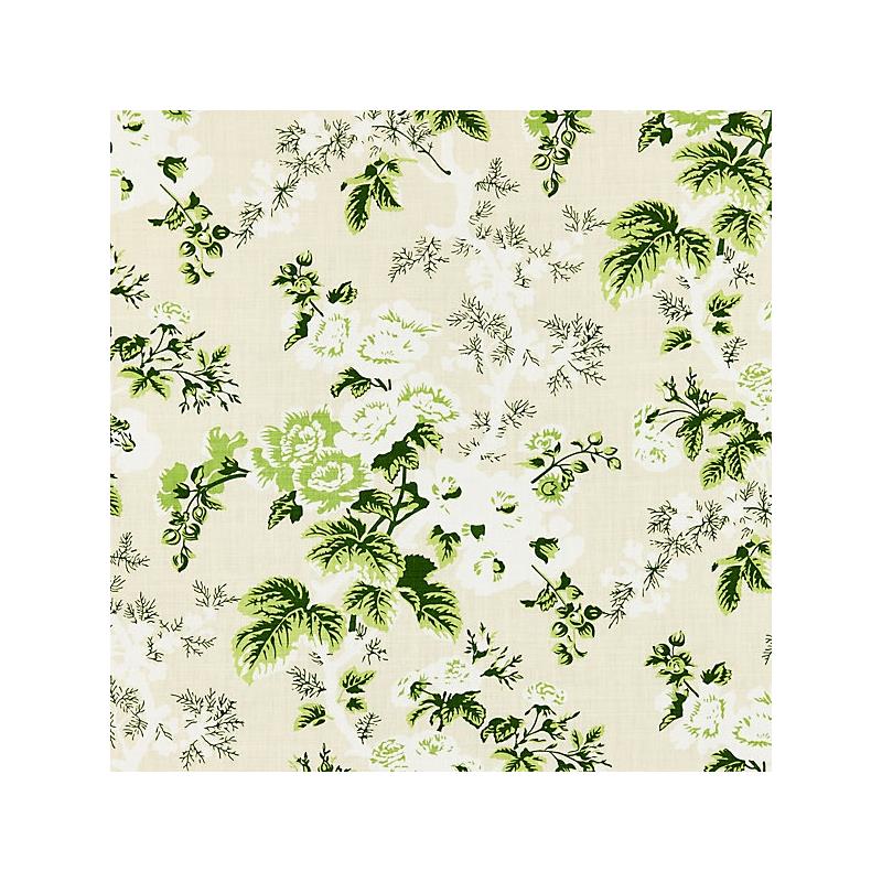 Sample 16602-001 Ascot Linen Print, Verdure - Scalamandre Fabric (SC 000116602)