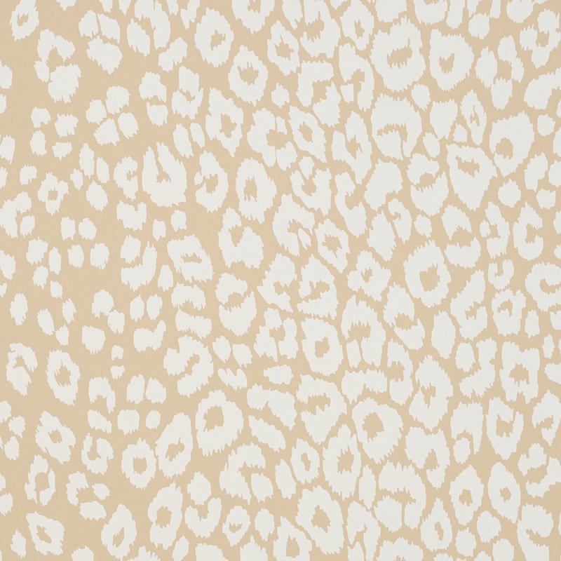 Shop 5007020 Iconic Leopard Ivory On Neutral Schumacher Wallcovering Wallpaper