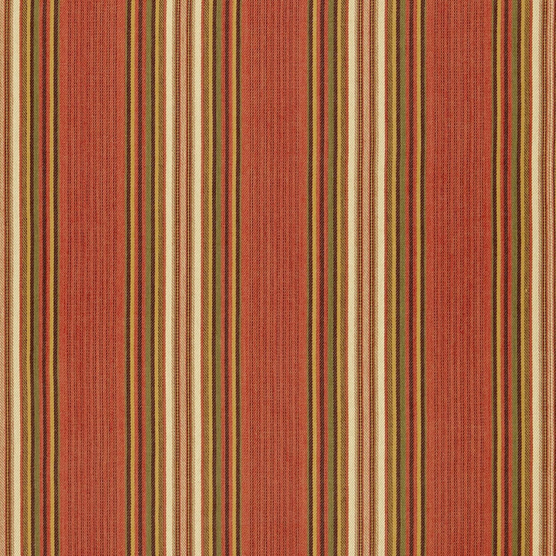 Purchase sample of 3422003 Hamel Stripe, Brick by Schumacher Fabric