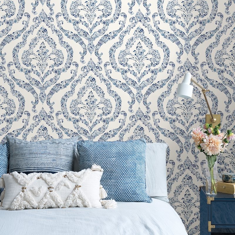 Order Nus3547 Blue Guildford Graphics Peel And Stick Wallpaper