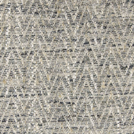B7650 Gray | Chevron, Faux Linen Sustainable Woven - Greenhouse Fabric