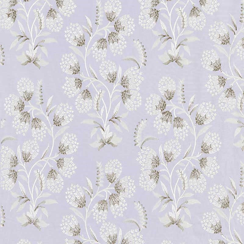 Sample SC 000327233 Hana Embroidery, Lilac by Scalamandre Fabric