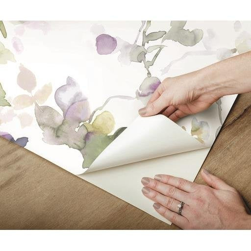 Order Psw1082Rl Watercolors Botanical Multi Color Peel And Stick Wallpaper