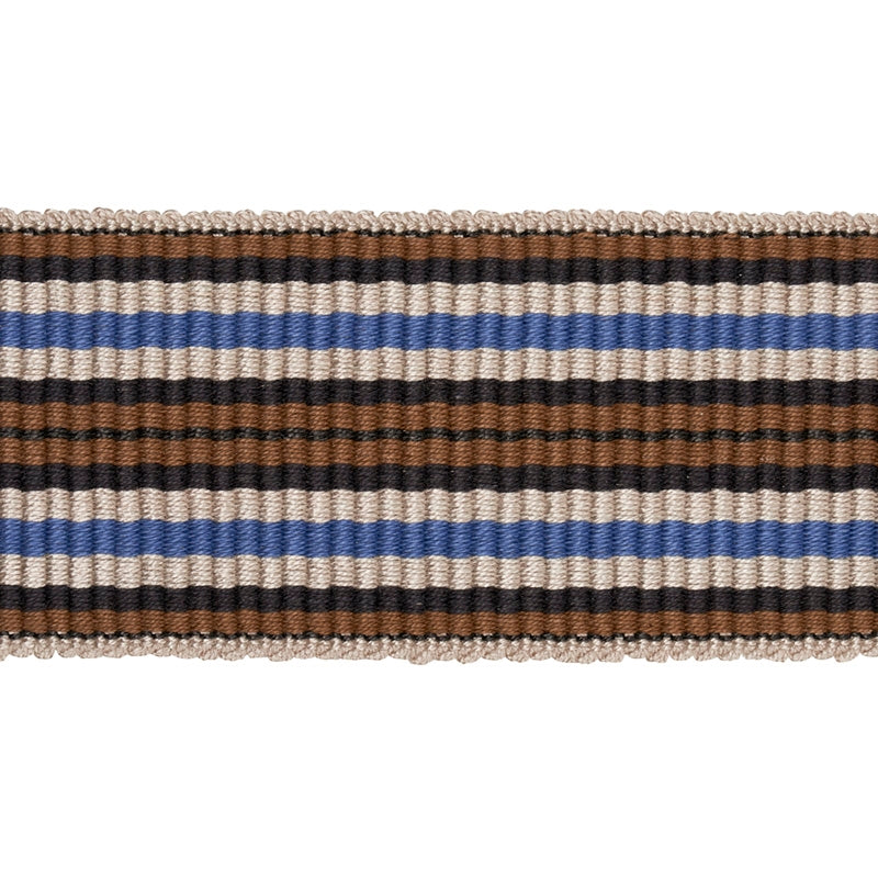 Sample 79750 Topaki Stripe Tape Medium, Bluebell By Schumacher Trim