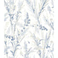 Sample 4072-70028 Delphine, Hillaire Navy Meadow Wallpaper by Chesapeake