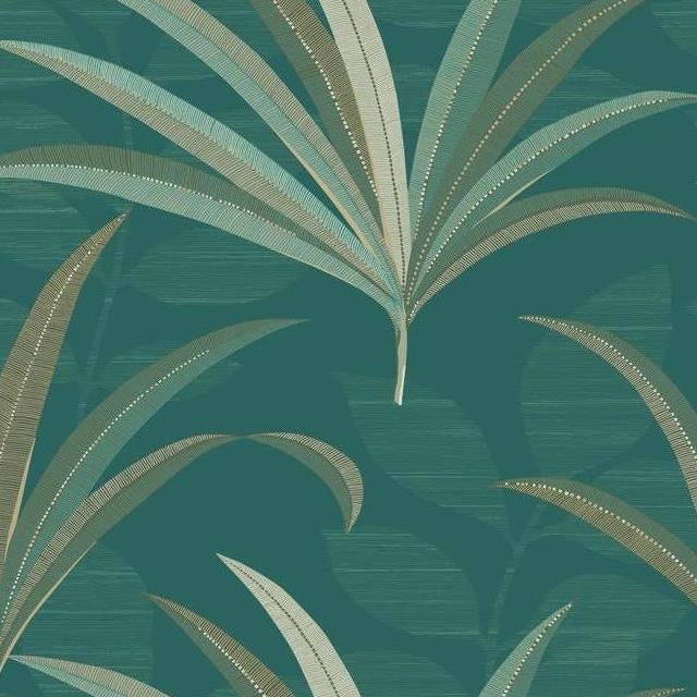 Select CA1549 Deco El Morocco Palm Blues Botanical by Antonina Vella Wallpaper