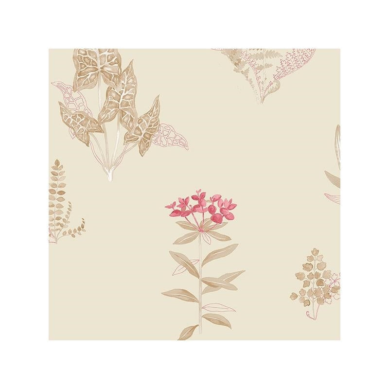 Sample PA34230 Red Floral wallpaper Norwall Wallpaper
