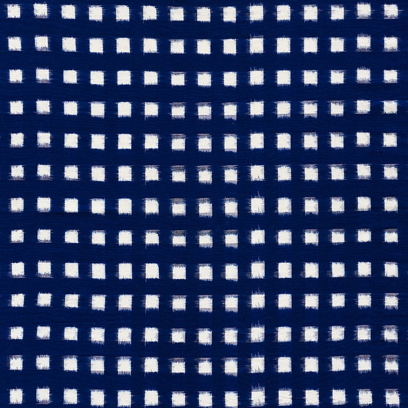 Purchase sample of 72350 Heiho Ikat, Indigo by Schumacher Fabric