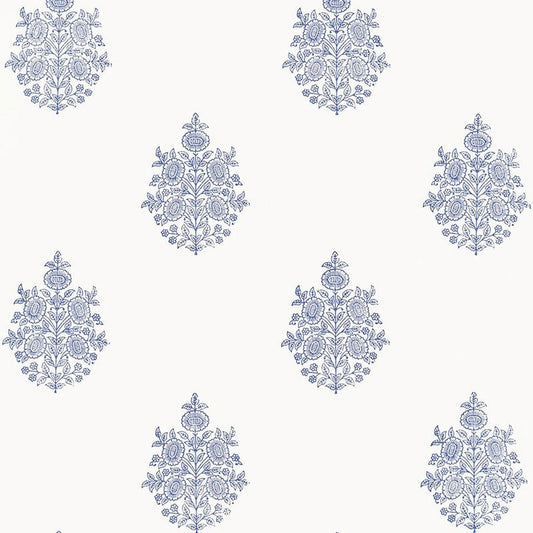 Acquire 5005321 Asara Flower Delft Schumacher Wallpaper