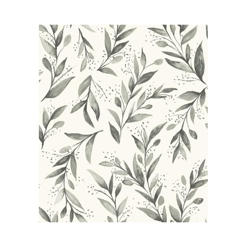 Sample PSW1003RL Magnolia Home Vol. II, Botanical Grey Peel and Stick Wallpaper