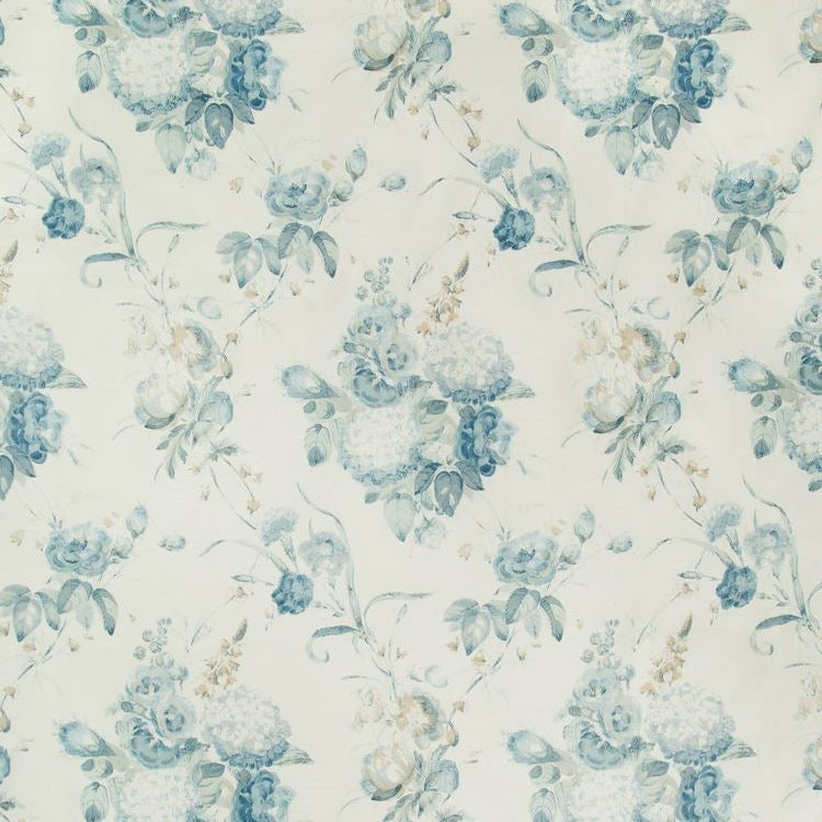 Select 2018100.135 Adelyn Handblock Blue multipurpose lee jofa fabric Fabric