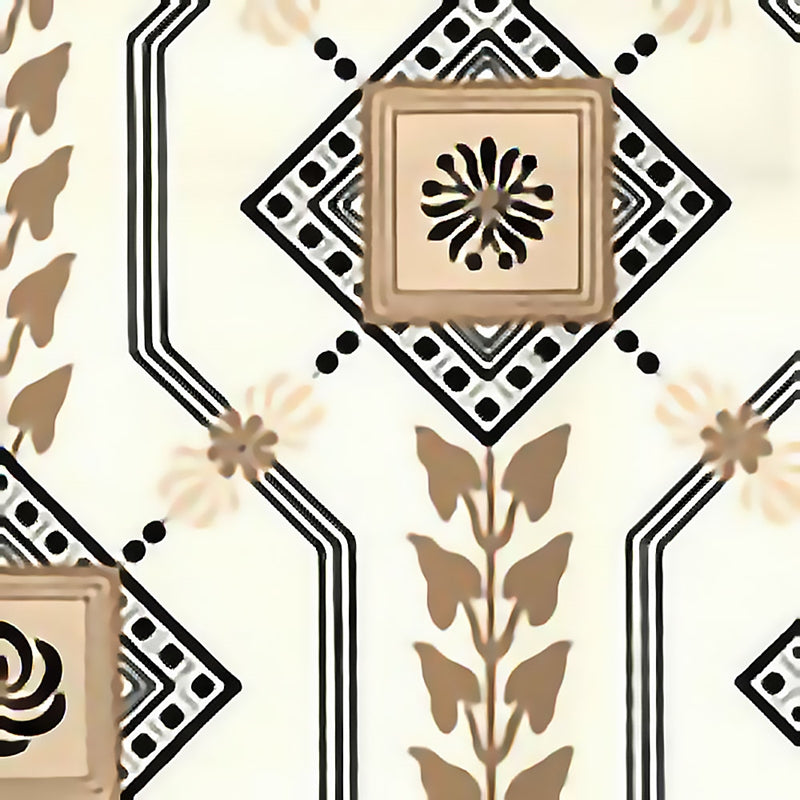 Sample 302400W Vanderpoel Stripe, Black Sienna On Off White by Quadrille Wallpaper