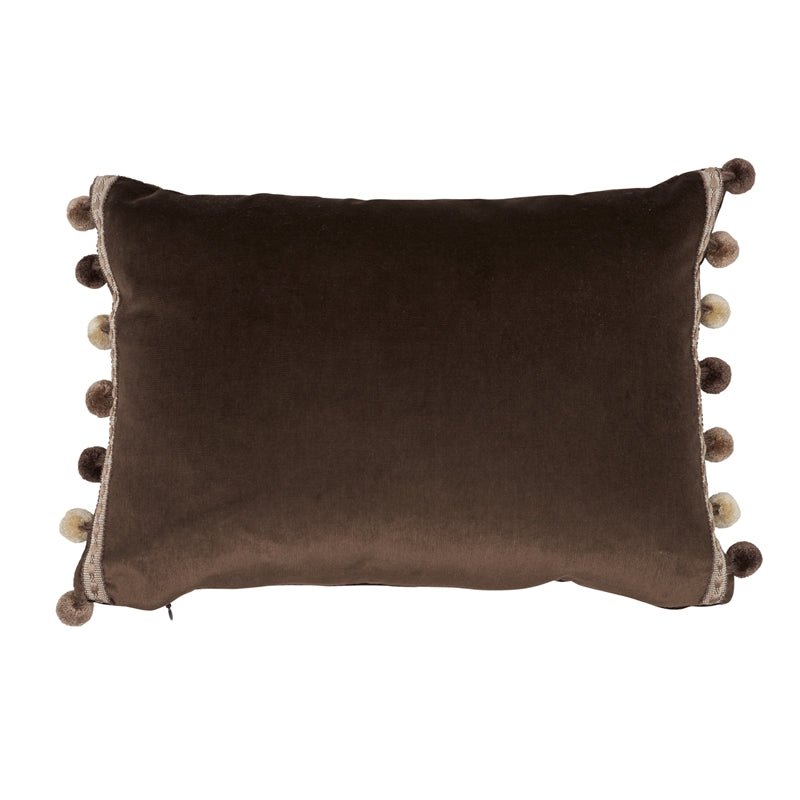 So6819913 | Sophia Velvet Pillow, Cocoa - Schumacher Pillows
