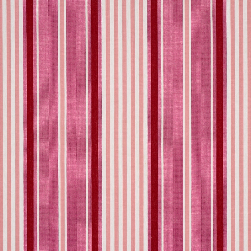 Purchase sample of 66016 Minzer Cotton Stripe, Pink by Schumacher Fabric