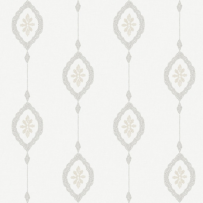 Sample MB30500 Beach House Sand Dollar Stripe, Black Sands Sand Dollar by Seabrook Wallpaper