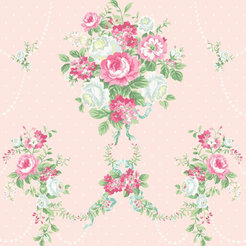 Search HC80401 Mod Chic Floral Bouquets by Wallquest Wallpaper