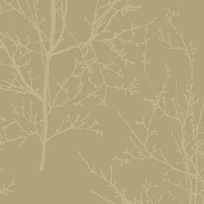 Select UK11503 Mica Metallic Gold Twigs by Seabrook Wallpaper
