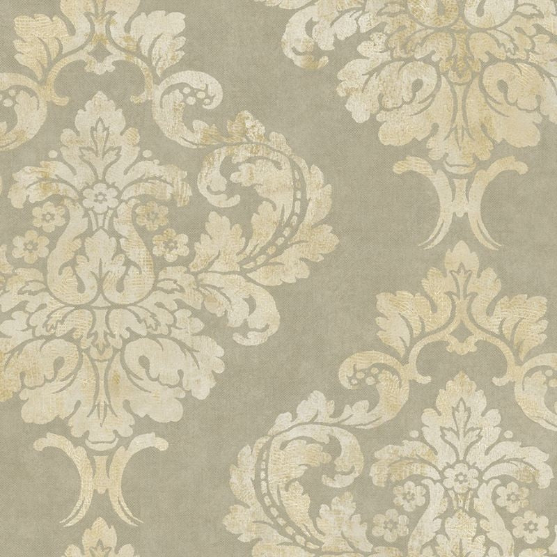 Shop GR60218 Bella Casa Damask by Wallquest Wallpaper