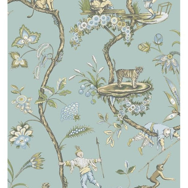 Acquire SCS3846 Scalamandre Robin Egg Chinoise Exotique Scalamandre Self Adhesive Wallpaper Robin Egg by NuWallpaper