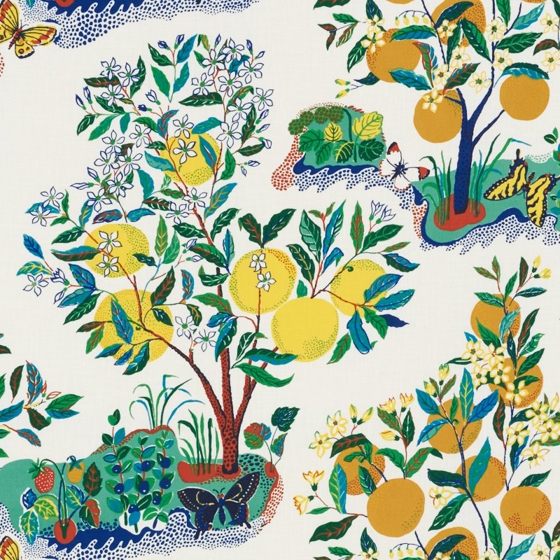 Purchase sample of 177330 Citrus Garden Indoor/Outdoor, Primary by Schumacher Fabric