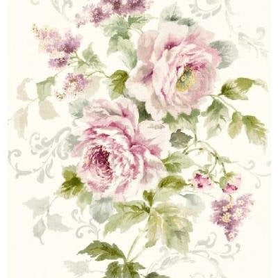 Acquire CB92201F Carl Robinson 9 Green Floral Fabric Wallpaper