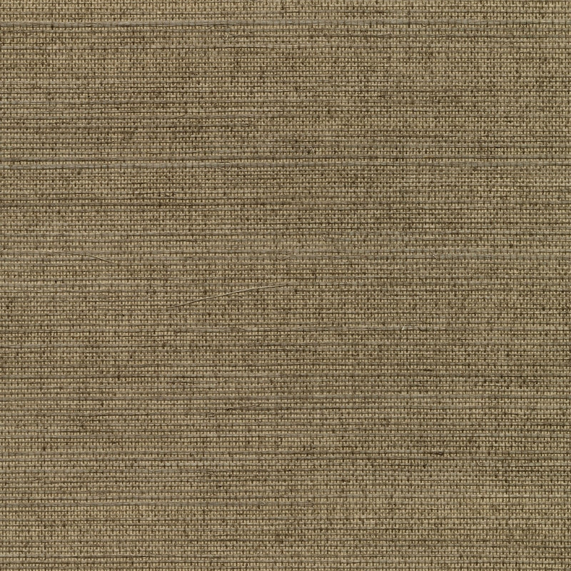 Sample 2732-80086 Canton Road, Kansu Brown Sisal Grasscloth by Kenneth James Wallpaper
