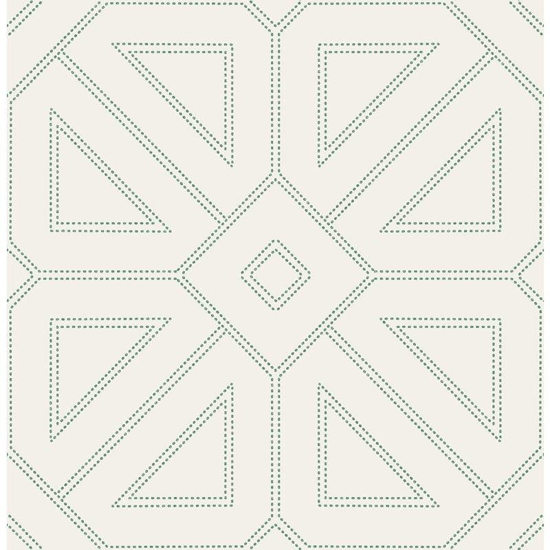 Purchase 2973-87373 Daylight Voltaire Green Beaded Geometric Green A-Street Prints Wallpaper
