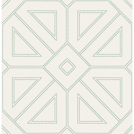 Purchase 2973-87373 Daylight Voltaire Green Beaded Geometric Green A-Street Prints Wallpaper