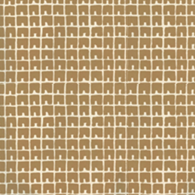 Sample 4045-07WP Fez Ii, Gold Metallic on Off White by Quadrille Wallpaper